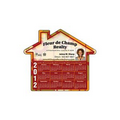 House Shaped Repositionable Adhesive Sticker (4"x4 1/2")